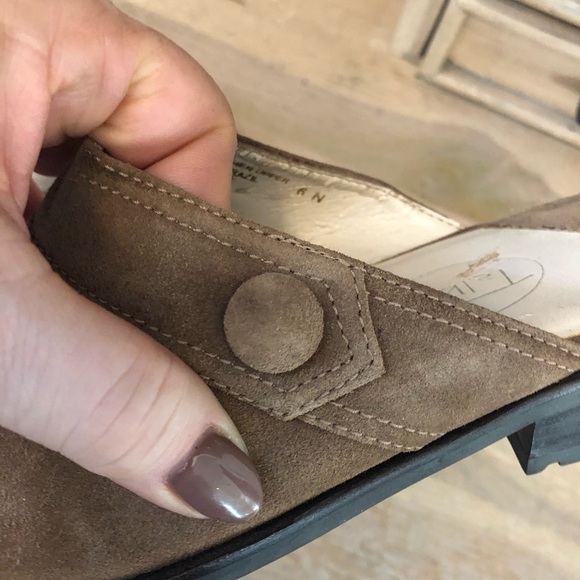 Talbots Clogs Mules Leather Suede Size 6N Narrow - Picture 9 of 10